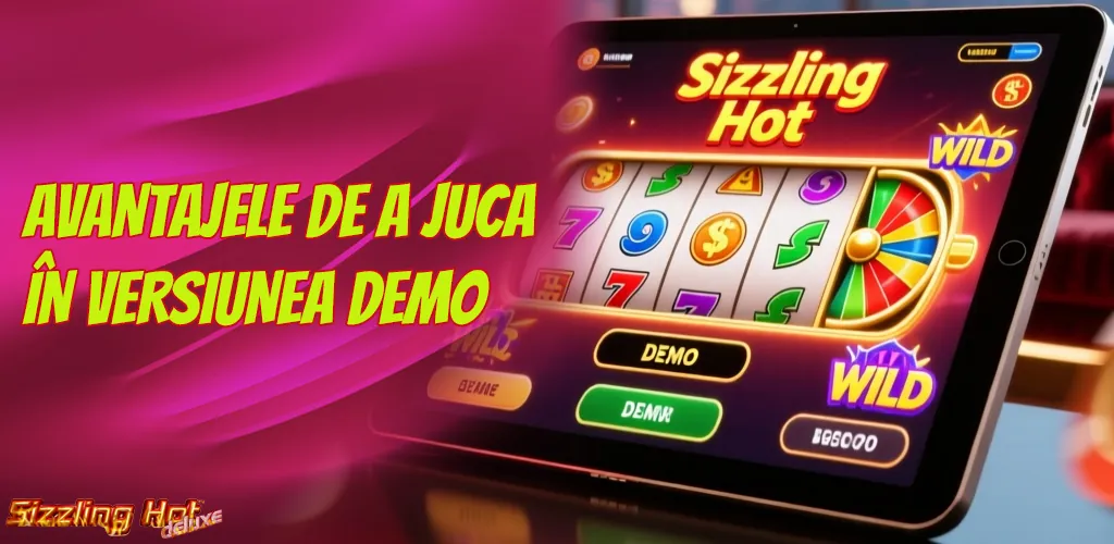 Înainte de a începe să joci, evaluează avantajele slotului Sizzling Hot Deluxe în versiunea demo.