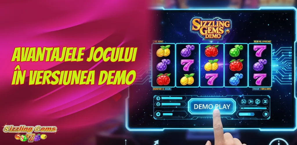 În versiunea demo a slotului Sizzling Gems, poți explora mecanica și principiile de funcționare fără a-ți risca propriii bani.