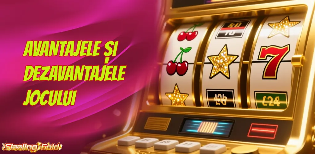 Citește recenzia noastră despre avantajele și dezavantajele Sizzling Gold