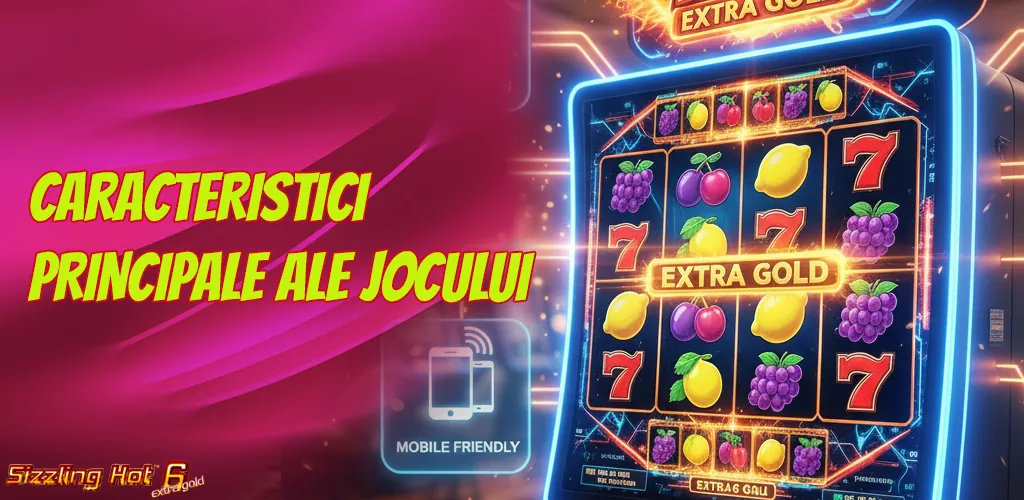 Sizzling Hot 6 extra gold este un slot clasic cu cinci role.