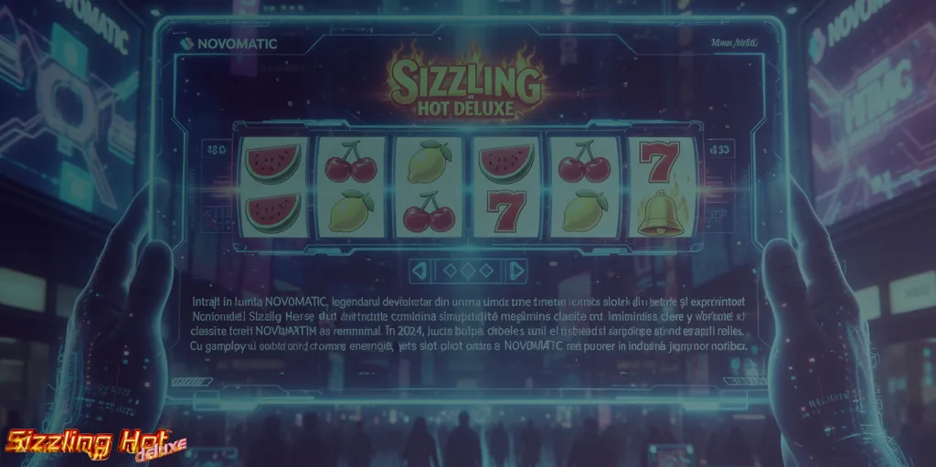 NOVOMATIC este furnizorul din spatele popularului slot Sizzling Hot Deluxe.